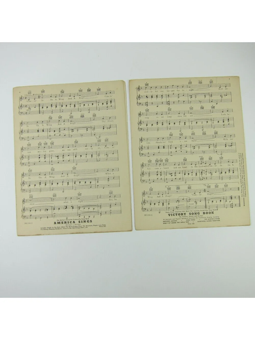 Sheet Music Comin in on a Wing and a Prayer Lanny Ross Jimmy McHugh Vintage 1943